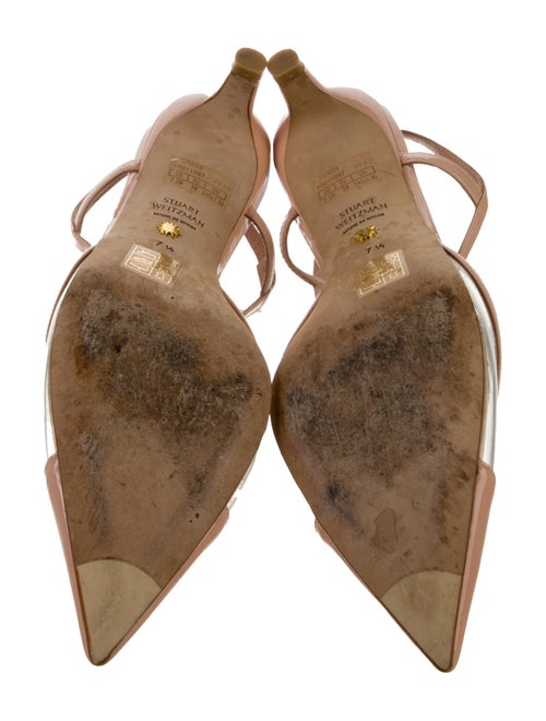 Stuart Weitzman Patent Leather Slingback Pumps