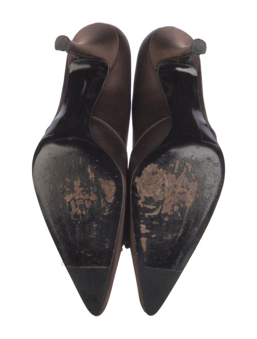 Stuart Weitzman Satin Crystal Embellishments Pumps