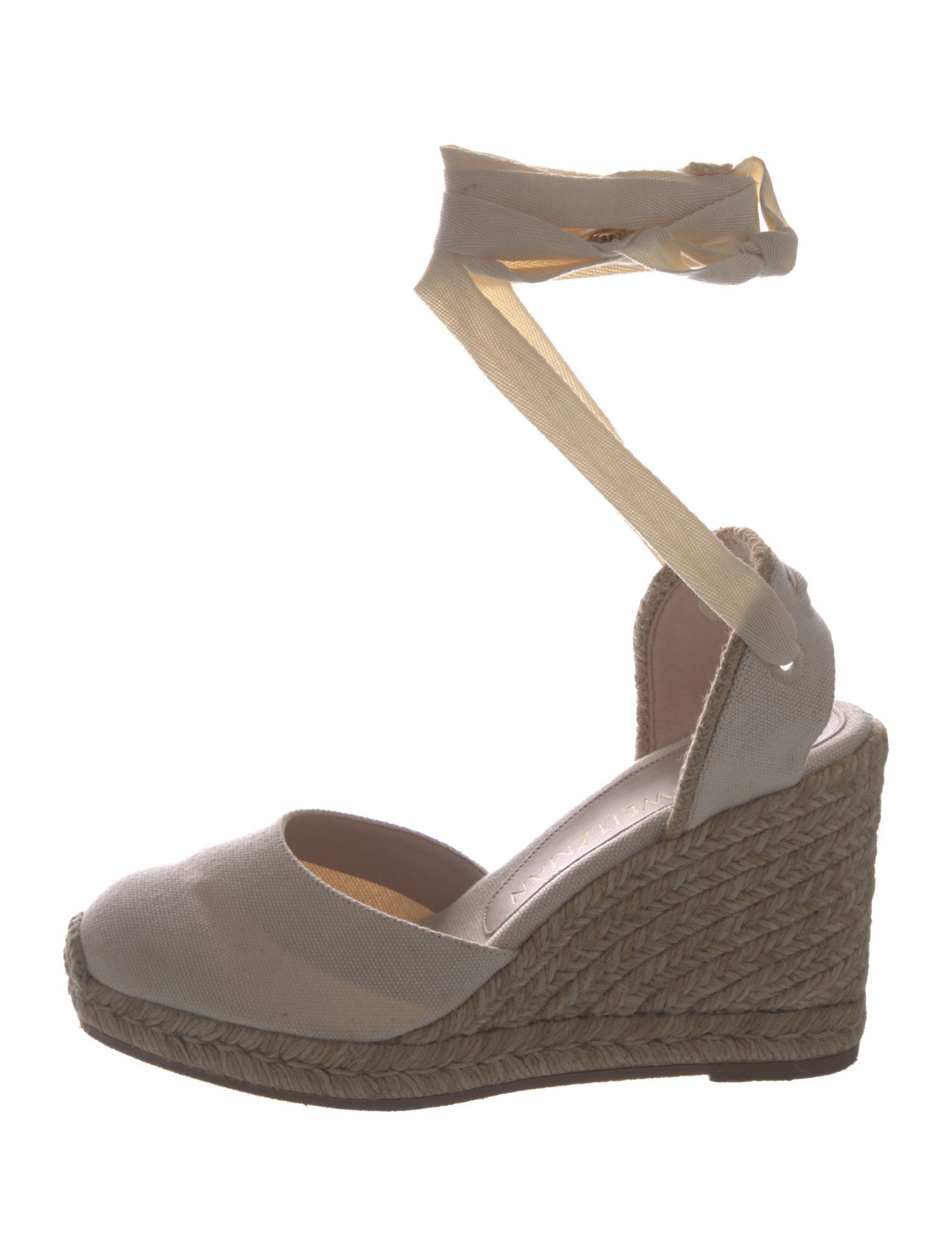 Stuart Weitzman Canvas Slingback Pumps