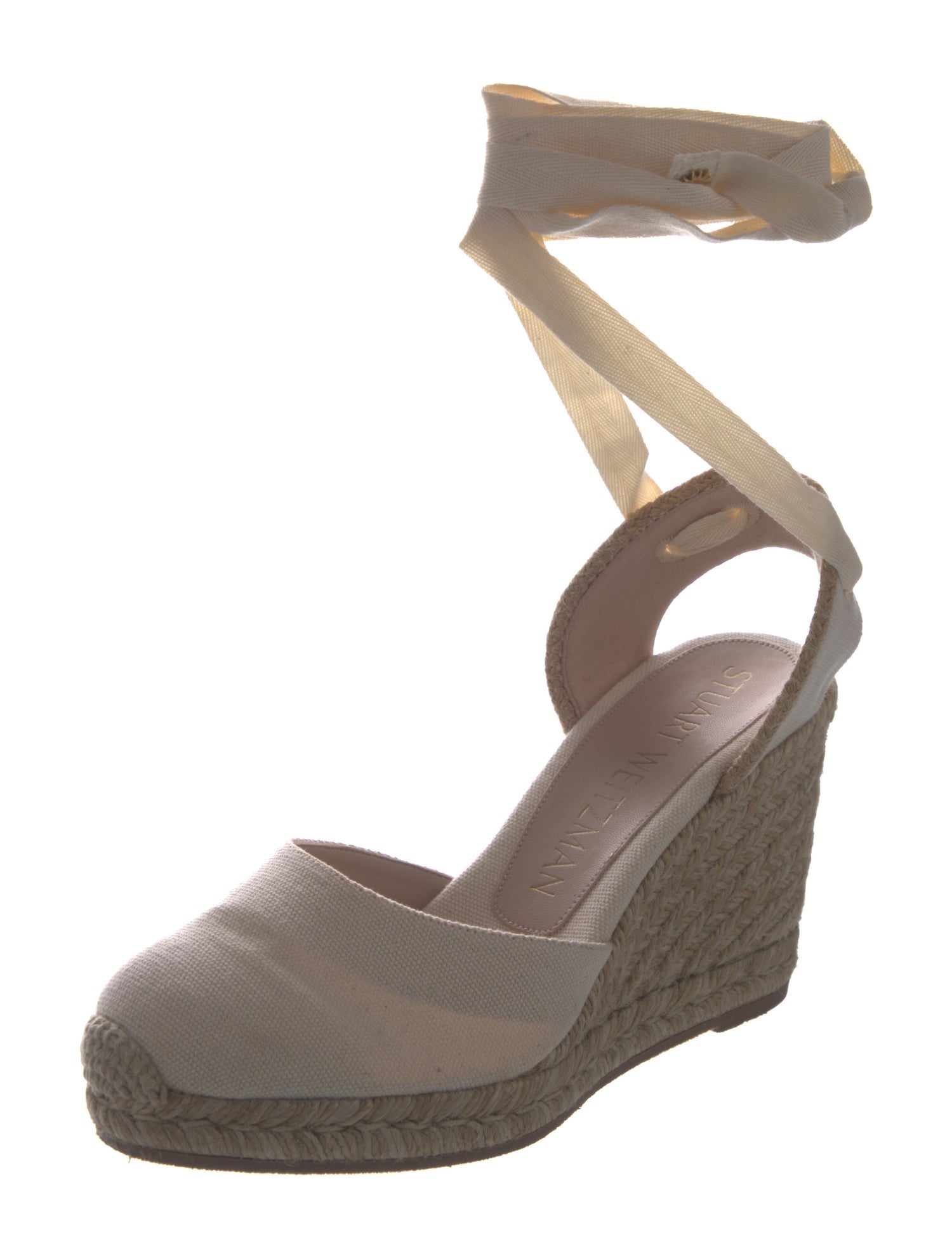 Stuart Weitzman Canvas Slingback Pumps