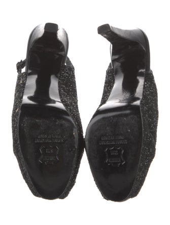 Stuart Weitzman Glitter Slingback Pumps