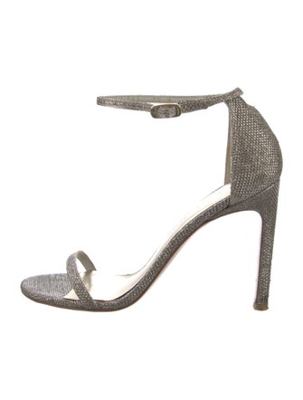 Stuart Weitzman Glitter Glitter Accents Sandals