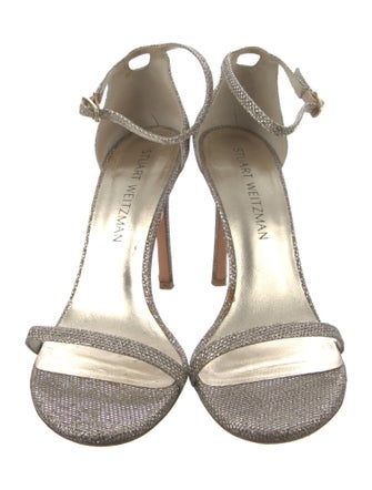 Stuart Weitzman Glitter Glitter Accents Sandals