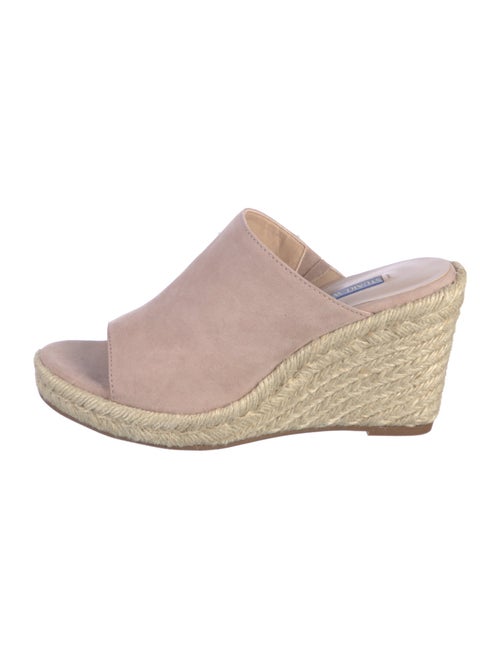 Stuart Weitzman Suede Braided Accents Espadrilles