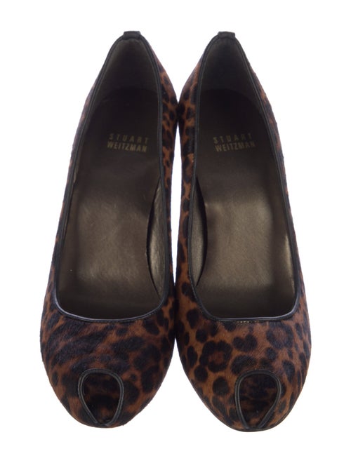 Stuart Weitzman Ponyhair Animal Print Pumps
