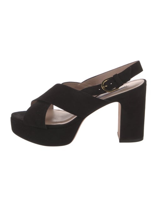 Stuart Weitzman Suede Slingback Sandals