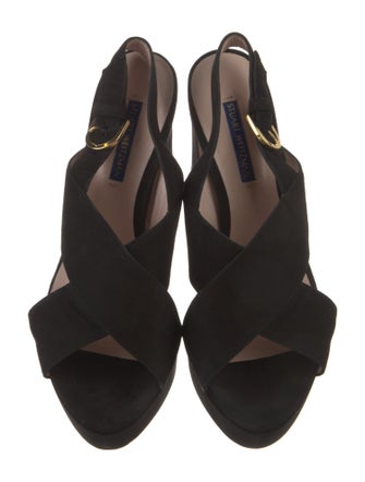 Stuart Weitzman Suede Slingback Sandals