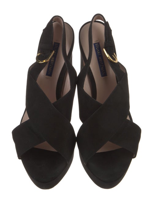 Stuart Weitzman Suede Slingback Sandals
