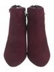 Stuart Weitzman Suede Leather Trim Embellishment Boots