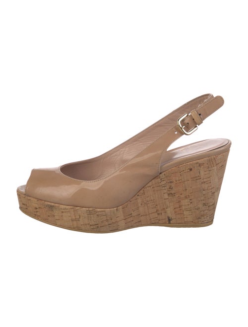 Stuart Weitzman Patent Leather Slingback Pumps