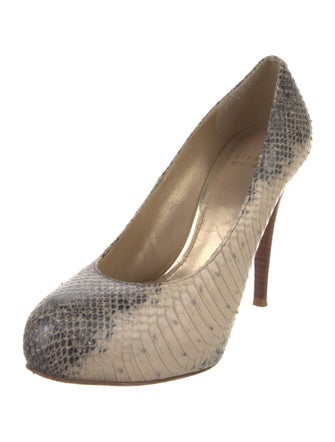 Stuart Weitzman Snakeskin Animal Print Pumps