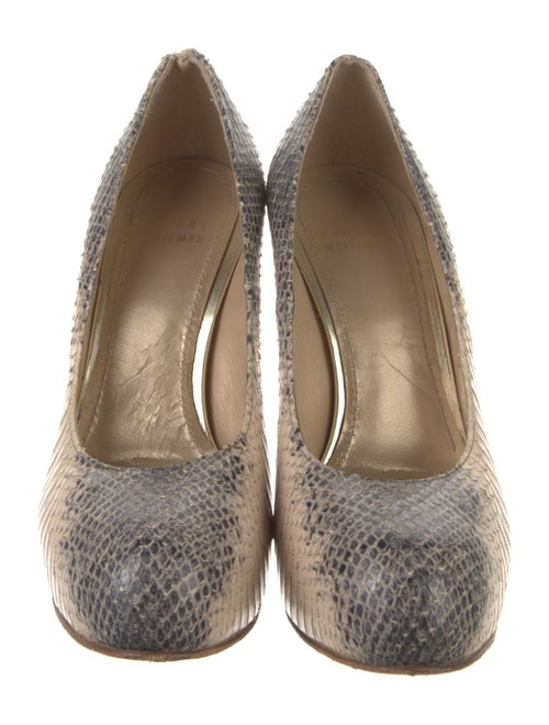 Stuart Weitzman Snakeskin Animal Print Pumps