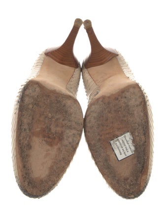 Stuart Weitzman Snakeskin Animal Print Pumps