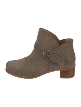 Stuart Weitzman Suede Moto Boots