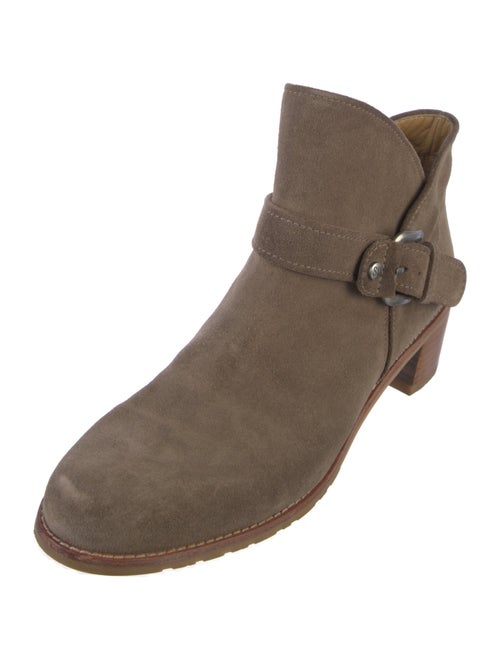 Stuart Weitzman Suede Moto Boots