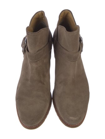 Stuart Weitzman Suede Moto Boots