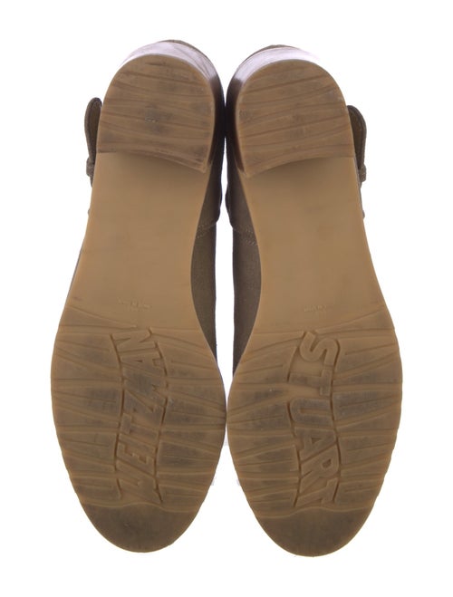 Stuart Weitzman Suede Moto Boots