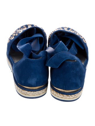 Stuart Weitzman Suede Printed D'Orsay Flats