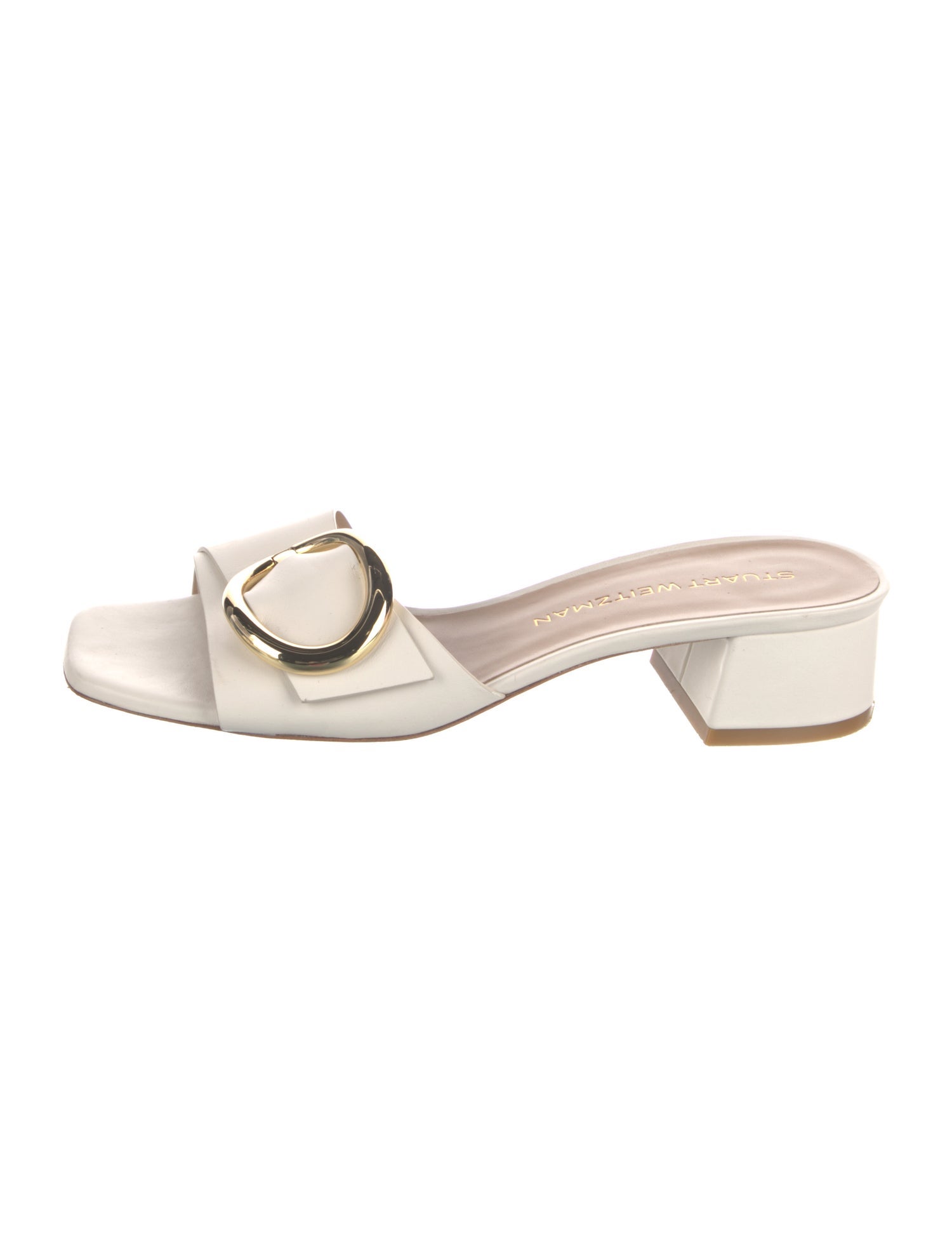 Stuart Weitzman Leather Slides