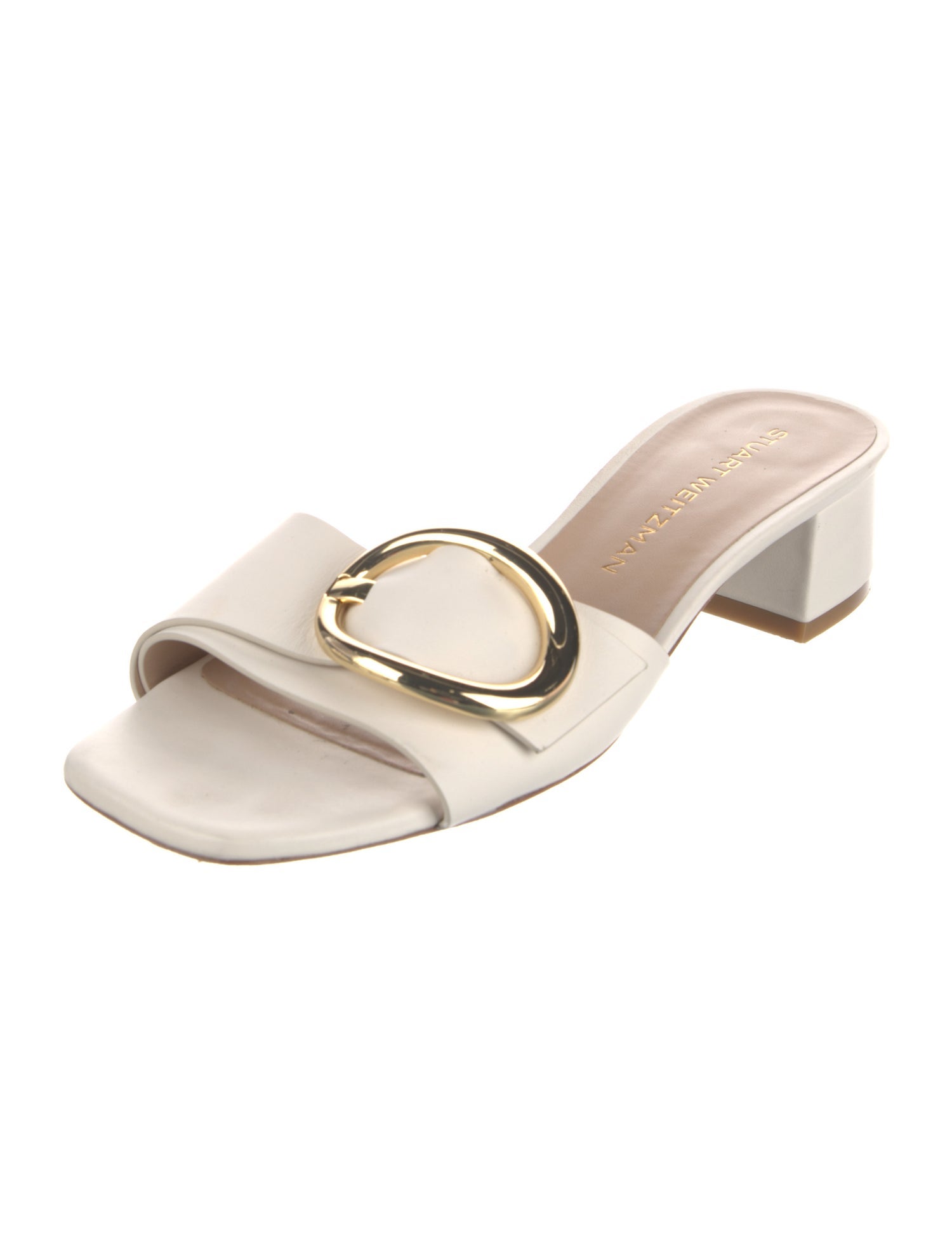 Stuart Weitzman Leather Slides