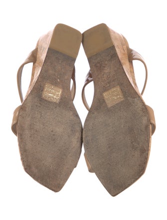 Stuart Weitzman Patent Leather Slides