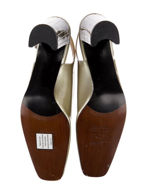 Stuart Weitzman Patent Leather Slingback Sandals