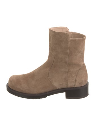 Stuart Weitzman Suede Moto Boots