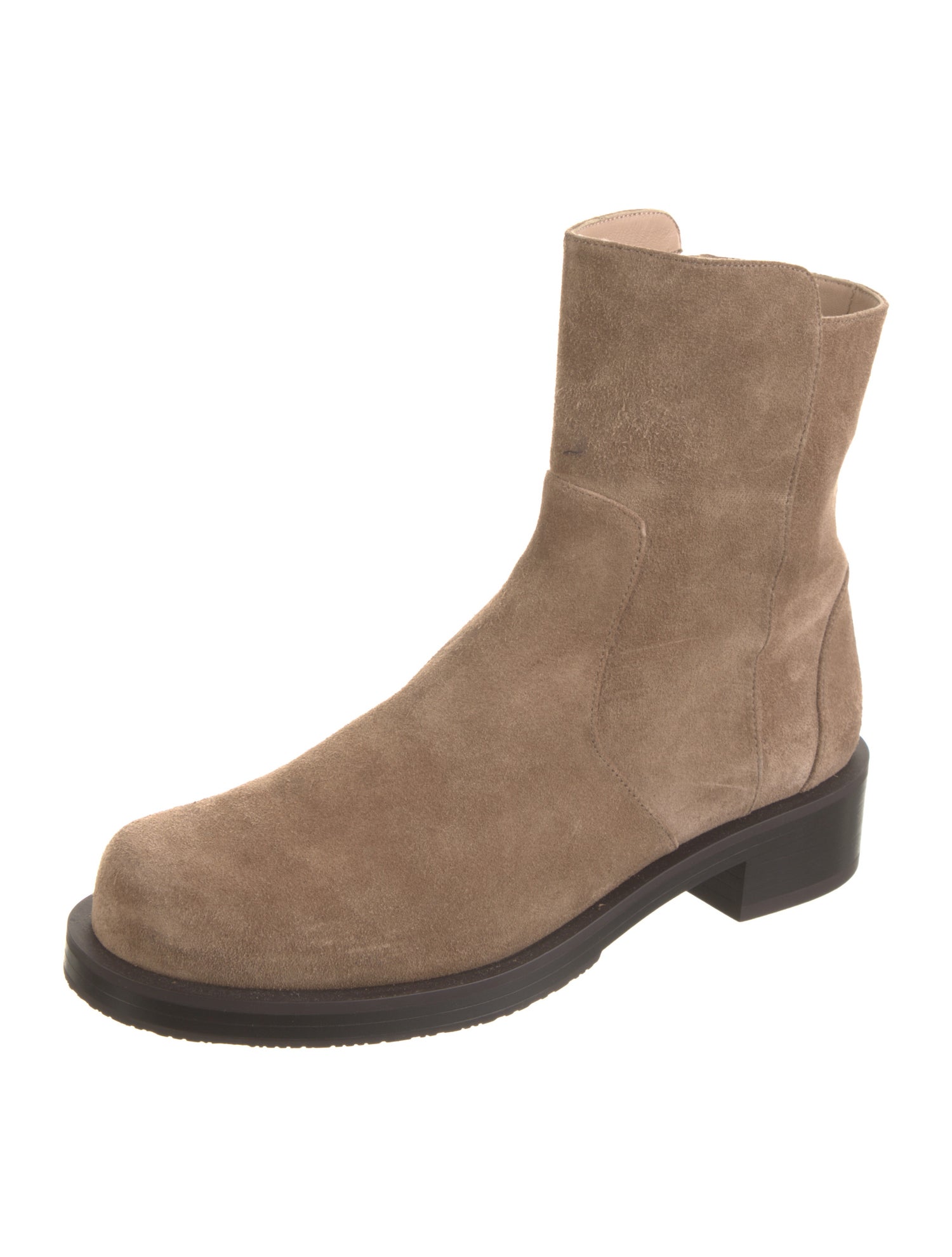 Stuart Weitzman Suede Moto Boots