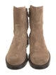 Stuart Weitzman Suede Moto Boots
