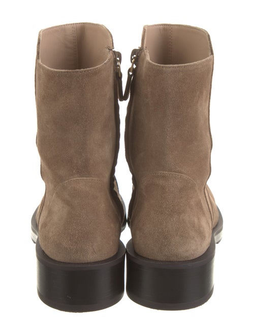 Stuart Weitzman Suede Moto Boots