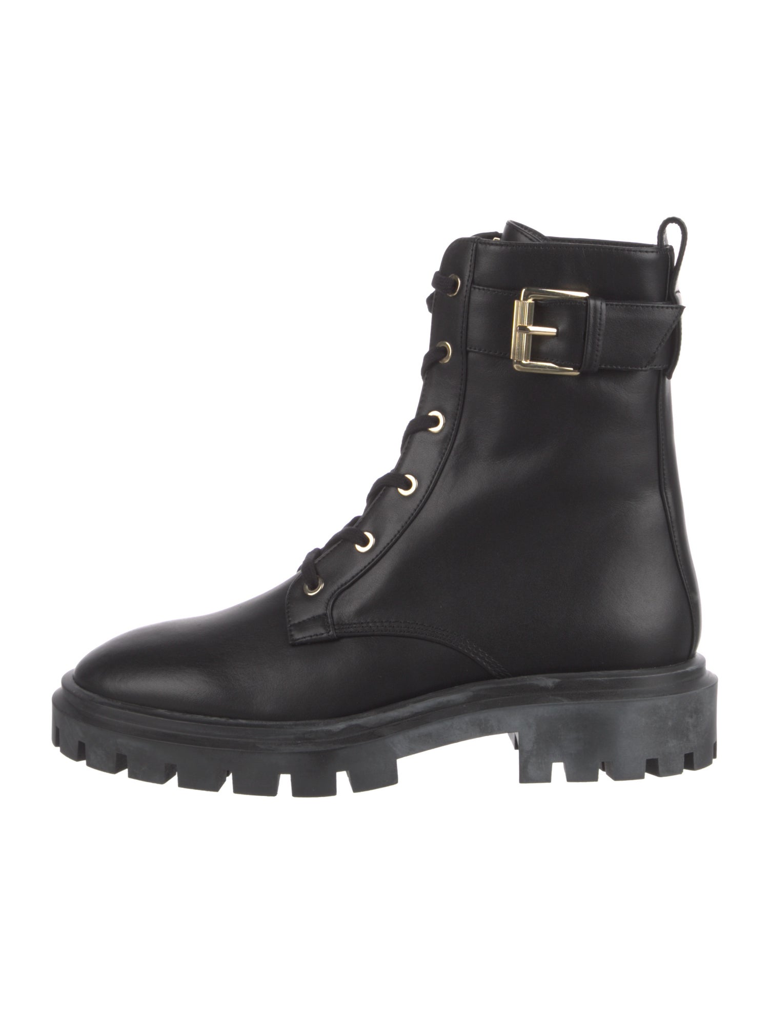 Stuart Weitzman Leather Combat Boots