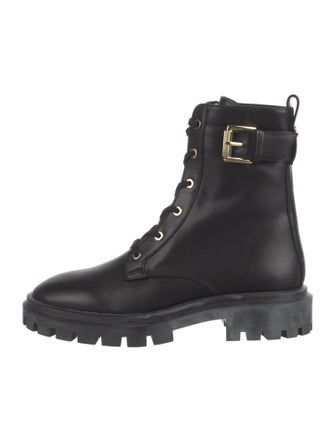 Stuart Weitzman Leather Combat Boots