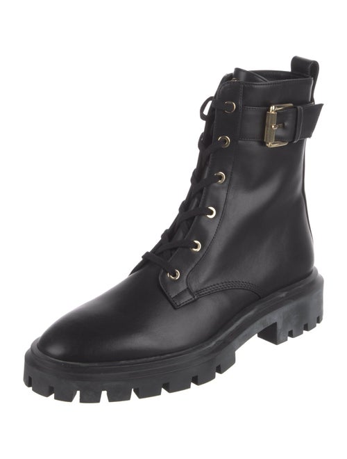 Stuart Weitzman Leather Combat Boots