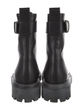 Stuart Weitzman Leather Combat Boots