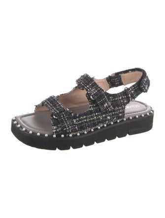 Stuart Weitzman Studded Accents Slingback Sandals