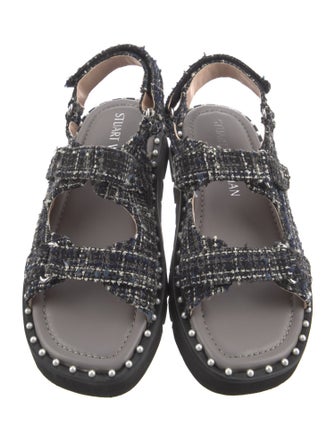 Stuart Weitzman Studded Accents Slingback Sandals