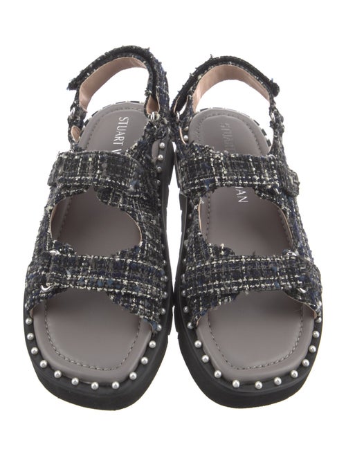 Stuart Weitzman Studded Accents Slingback Sandals