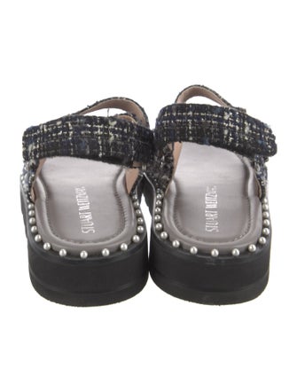 Stuart Weitzman Studded Accents Slingback Sandals