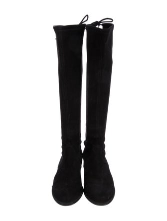 Stuart Weitzman Suede Lace-Up Boots