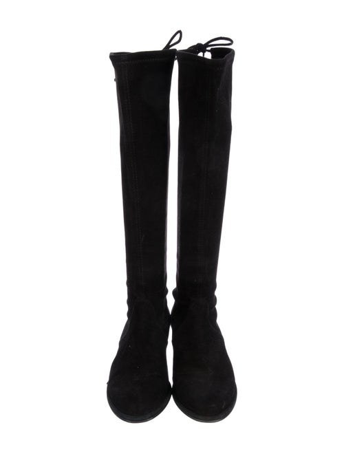 Stuart Weitzman Suede Lace-Up Boots