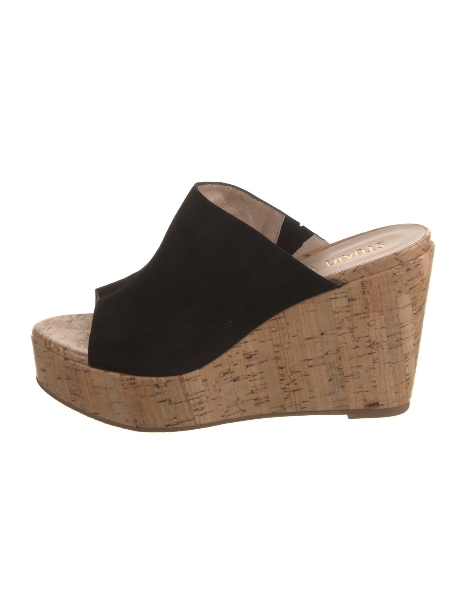 Stuart Weitzman Suede Slides