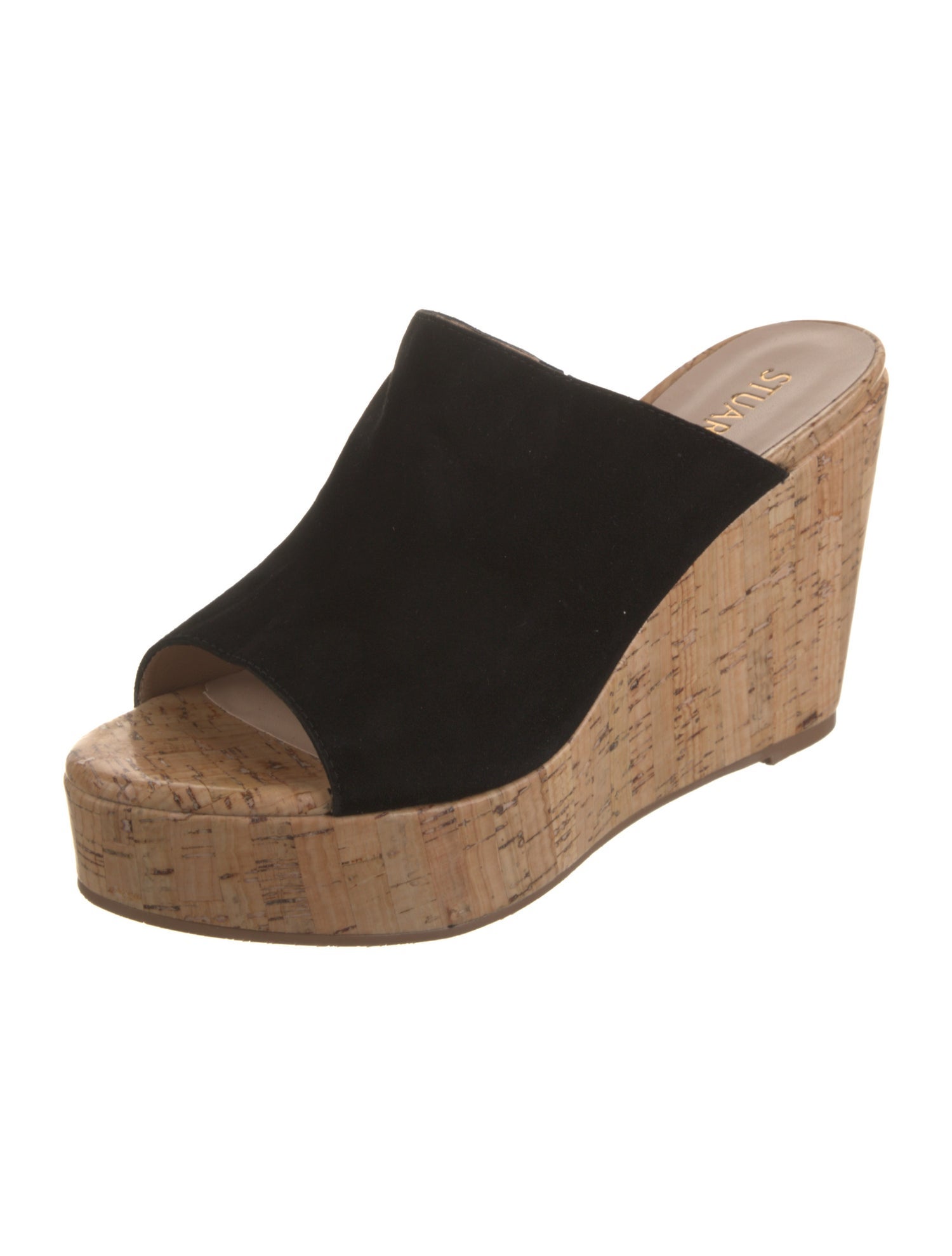 Stuart Weitzman Suede Slides