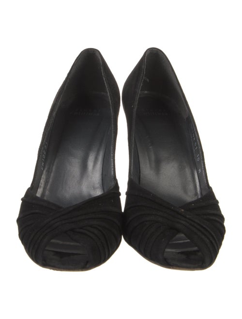 Stuart Weitzman Suede D'Orsay Pumps