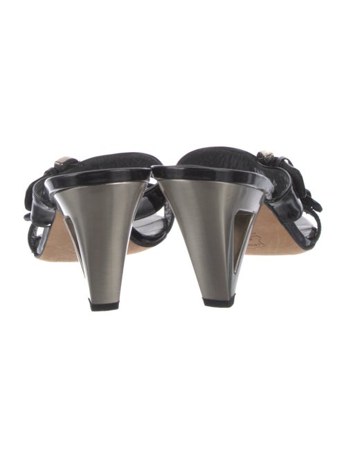 Stuart Weitzman Patent Leather Slides