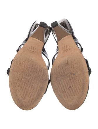 Stuart Weitzman Patent Leather Slides