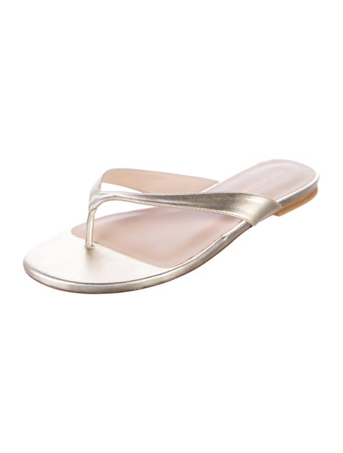 Stuart Weitzman Leather Flip Flops