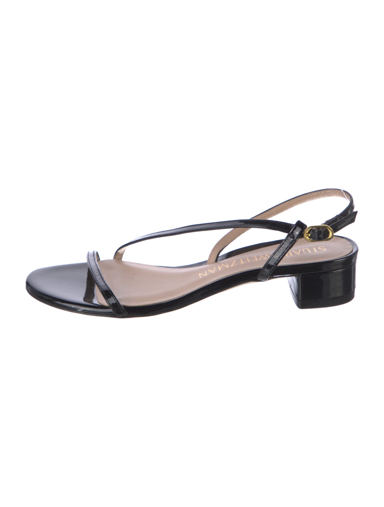 Stuart Weitzman Patent Leather Slingback Sandals