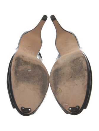 Stuart Weitzman Patent Leather Slingback Pumps