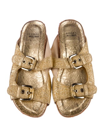 Stuart Weitzman Leather Slides