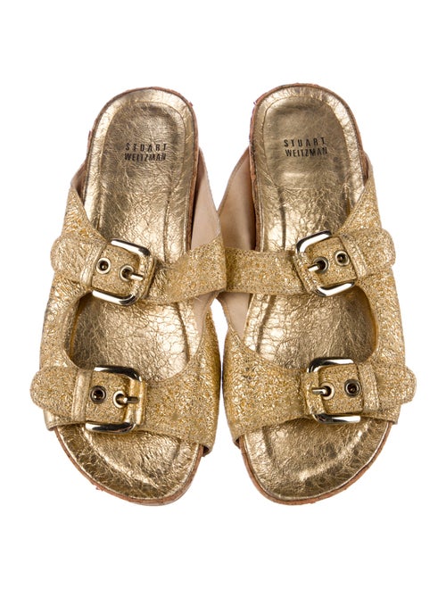 Stuart Weitzman Leather Slides